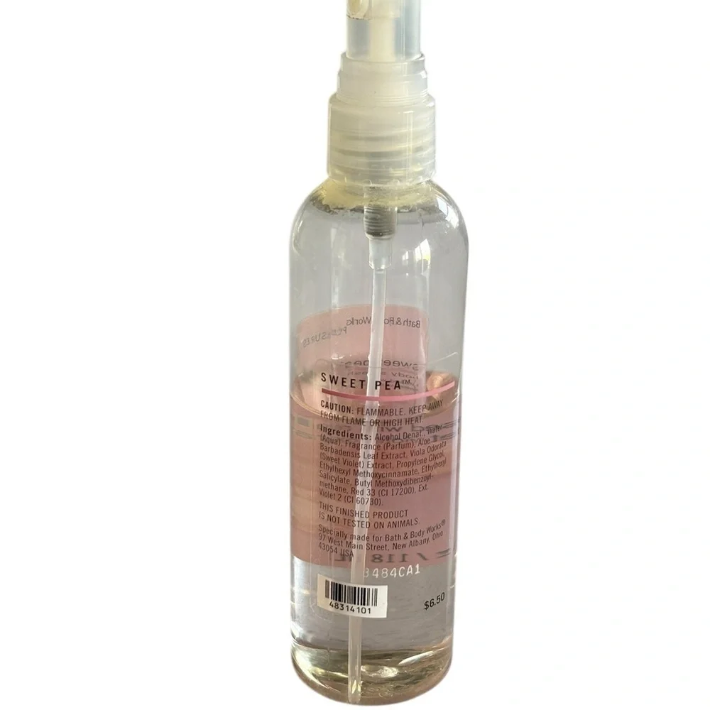 Bath & Body Works Sweet Pea Body Splash 4 oz Travel
